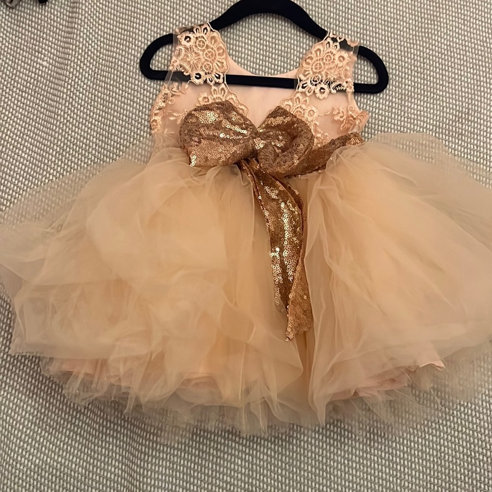 itty bitty toes bow dress